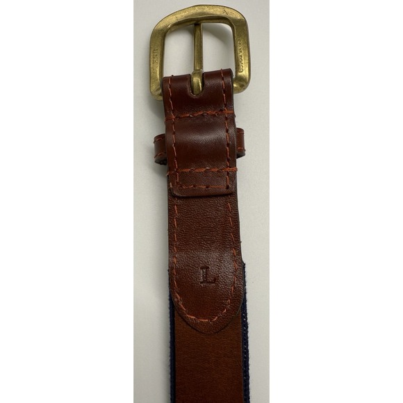 Smathers & Branson Needlepoint Handcrafted Belt New  Irish Shamrock Size L Kids - Picture 9 of 12